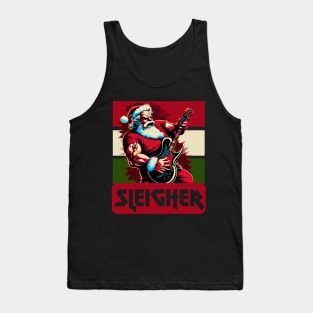 Hail Santa, Sleigher Christmas Tank Top